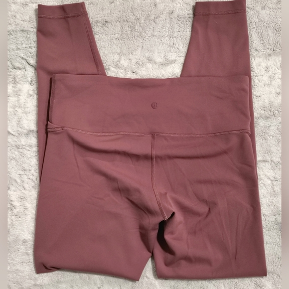 Lululemon Always On High Rise 28" Everlux "Plumful" Women's 10 Rare Athleisure - Picture 3 of 7